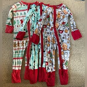 Little Sleepies Christmas Bundle 3-6 months